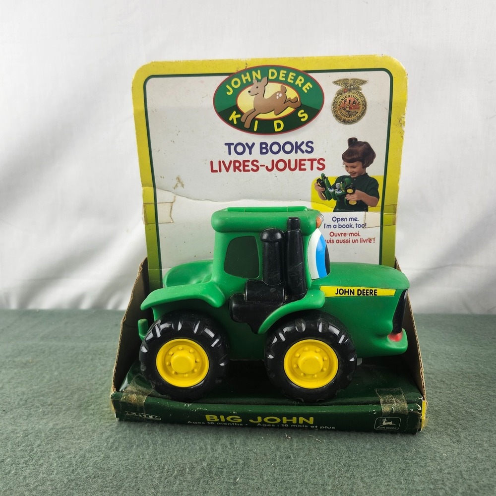 RARE VTG Ertl 1999 John Deere Kids Big John Soft Toy Book 18+ Months NEW